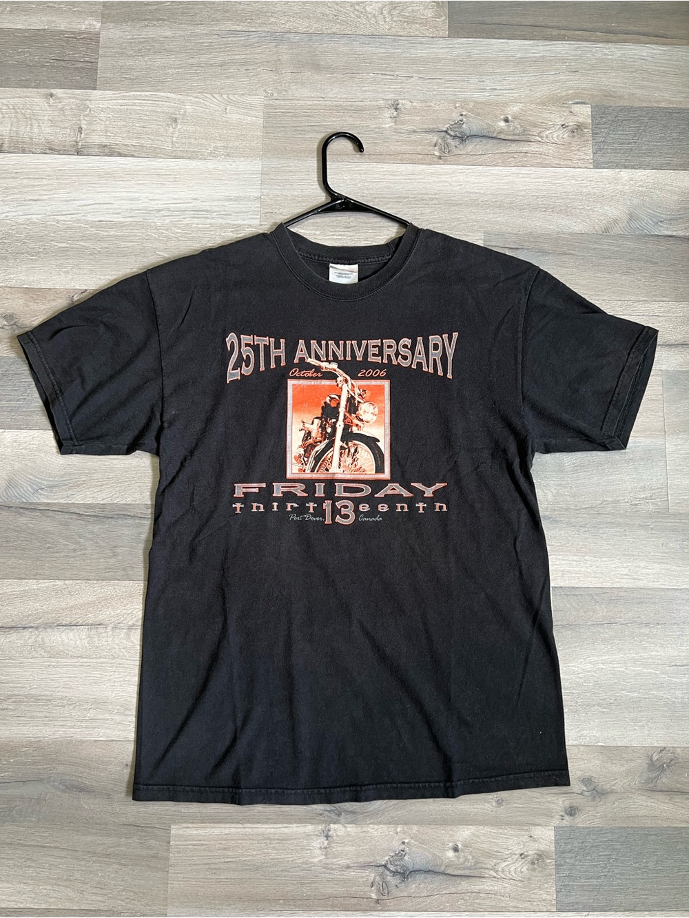 VTG 2006 Port Dover Ontario Friday the 13th Motorcycle Rally Shirt Large Hanes